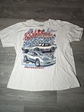 Chevrolet Corvette Graphic T Shirt Mens 3XL Short Sleeve White Chemistry Tag